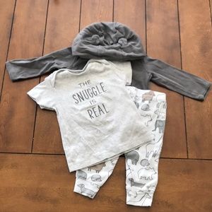 Carters 3 piece outfit 6 month